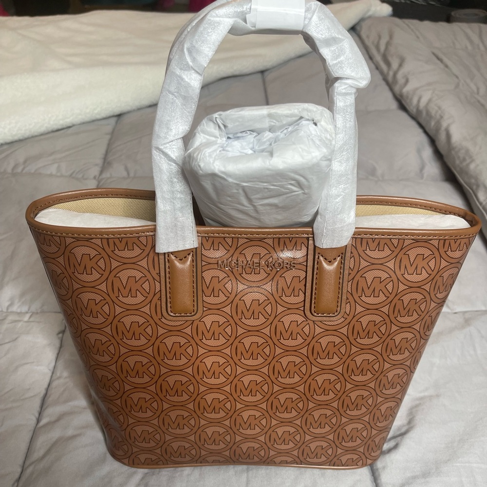 Jodie Small Logo Jacquard Tote Bag